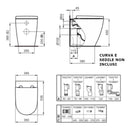 Vaso a terra filoparete I.LIFE O T568901 Ideal Standard HydroTwist bianco lucido