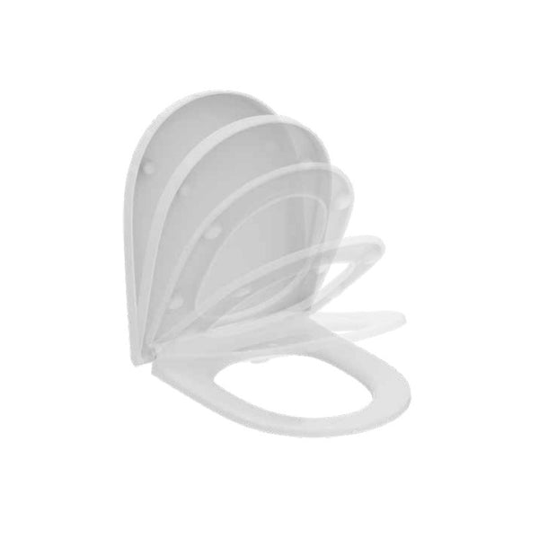 Sedile avvolgente I.LIFE O T572201 Ideal Standard chiusura ammortizzata bianco lucido
