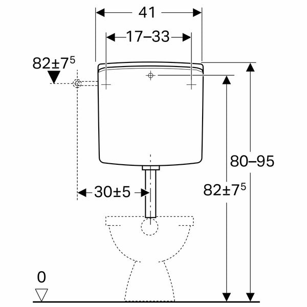 Geberit cassetta risciacquo esterna wc AP140