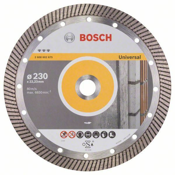 Bosch Best for Universal Turbo disco diamantato 230 x 22,23 x 2,5 x 15 mm