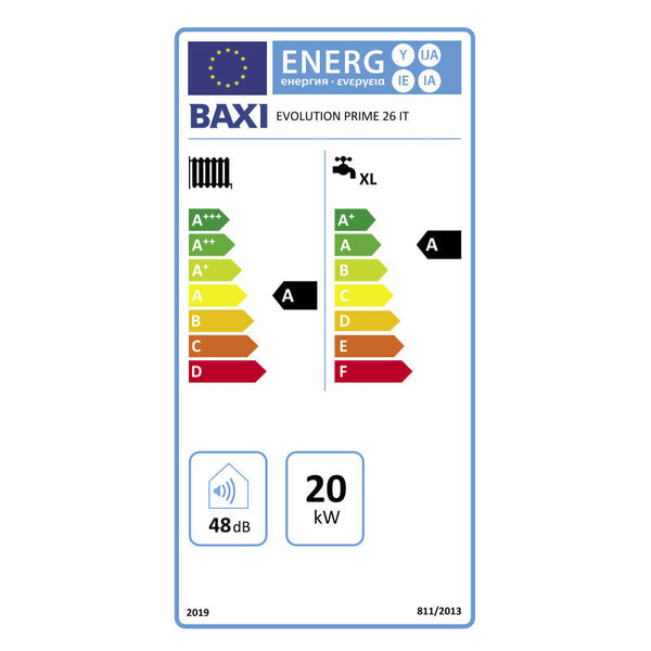 Caldaia Baxi EVOlution PRIME 26 a condensazione murale da 26 kW