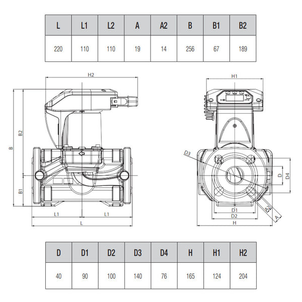 Dab Evoplus Small B 110/220.32 M circolatore elettronico 180 W