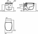 Vaso sospeso Dea T348801 Ideal Standard con sedile a chiusura rallentata