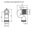 Ideal Standard Multisuite curva tecnica T002667 per vaso a terra filo parete universale