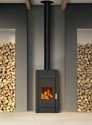 Stufa a legna Efesto Zanutta ventilata 11 kW nero