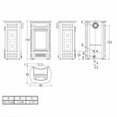 Piazzetta G963 C stufa a gas metano canalizzabile 7,7 kW