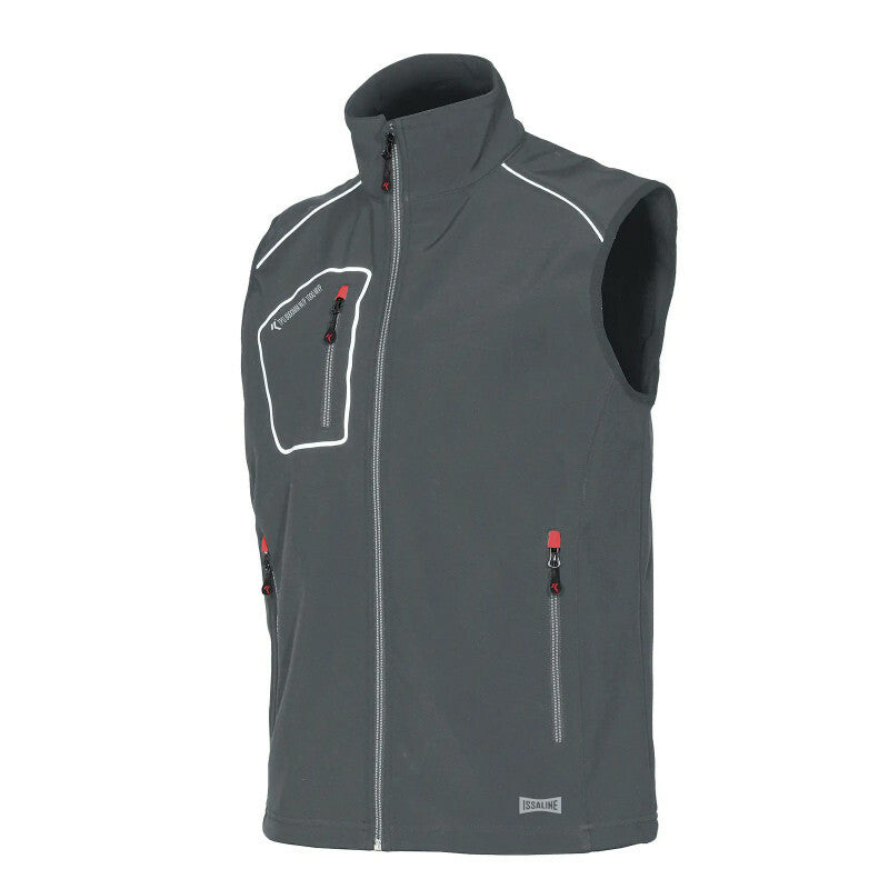 ISSALINE Snappy Softshell gilet taglia XXL grigio