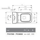 Pozzi Ginori Metrica sedile bianco