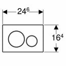 Geberit Sigma20 placca di comando bianca