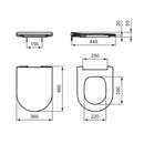 Sedile a sandwich Blend Curve T520801 ORIGINALE Ideal Standard ammortizzato