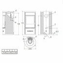 Piazzetta E929 D BCS stufa a legna 7,8 kW