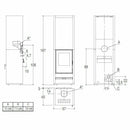Piazzetta E928 H stufa a legna 11 kW