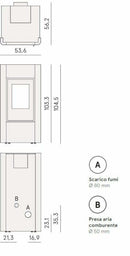Cadel Idro Prince 12 termostufa Pellet Hydro metallo