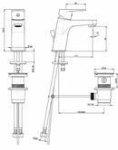 Frattini Espresso miscelatore per lavabo cromato