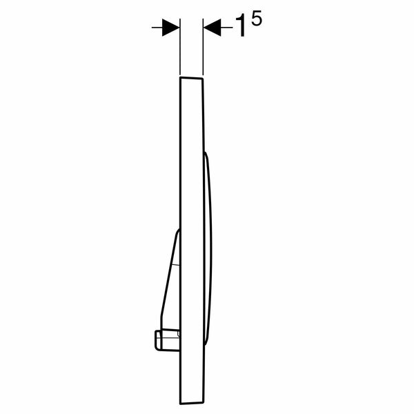 Geberit Sigma20 placca di comando bianca