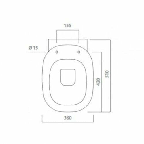 Pozzi Ginori sedile per serie 500 e Quinta