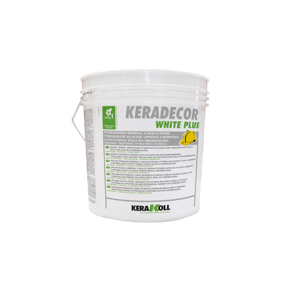 Pittura coprente riempitiva Keradecor White Plus bianco 14 litri