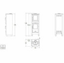 Superior Malika stufa a legna con forno 6,2 KW