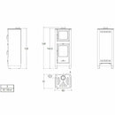 Superior Savina stufa a legna con forno 8 KW