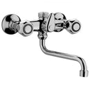 Miscelatore lavabo a muro Paffoni Danubio DA169CR con canna S e attacco lavatrice