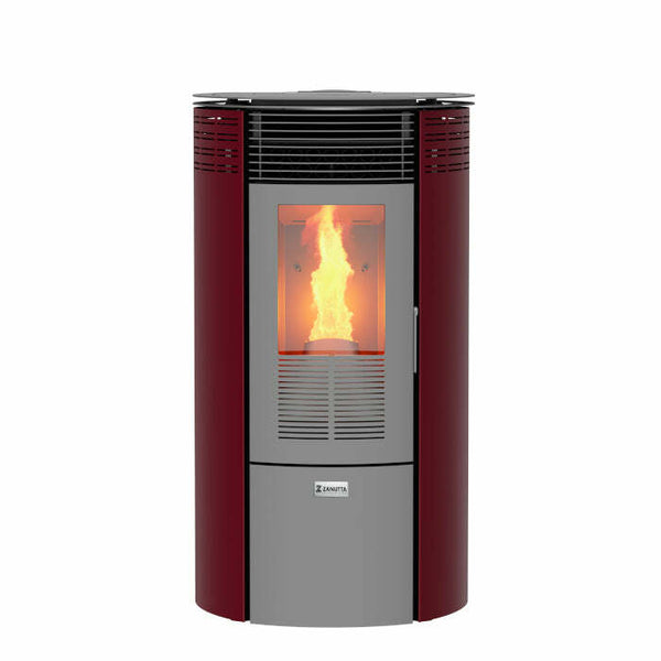 Zanutta GIOVE 9 stufa a pellet 8,7 kW - bordeaux