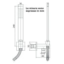Set doccia incasso Paffoni Quadro ZDUP095NO nero opaco