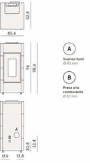 Cadel Cristal 8,5 stufa Pellet Air ermetica 8,6 KW