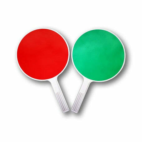 Paletta bifacciale da movieri Verde - Rossa diametro 30 cm