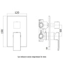 Paffoni miscelatore incasso doccia Elle EL018CR con deviatore 2 uscite