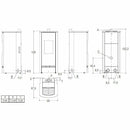Piazzetta P930 M TOP stufa a pellet 11 kW scarico superiore