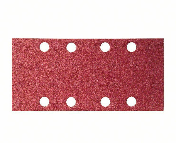 Bosch foglio abrasivo 93 x 186 mm, grana 80, fori 8