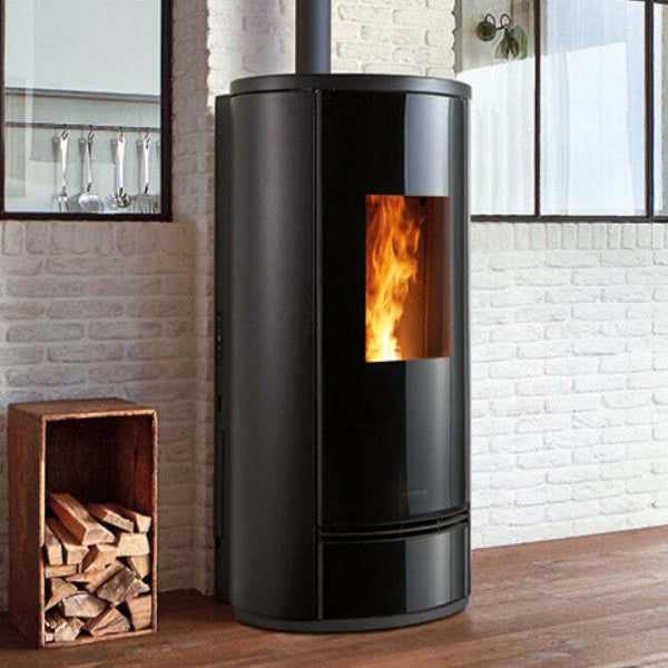 Piazzetta P220 T Frontal Glass stufa a pellet 8,5 kW scarico posteriore