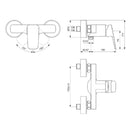 Miscelatore doccia esterno Ceraplan BD250AA Ideal Standard senza doccetta
