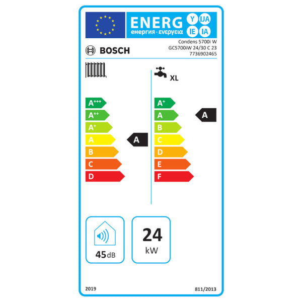 Bosch Junkers Condens GC5700i W 24/30 C caldaia a condensazione da 24 kW