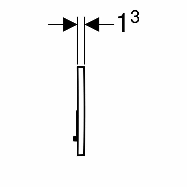 Geberit Sigma01 placca di comando cromato lucido