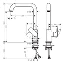 Miscelatore cucina HANSGROHE VERNIS M35
