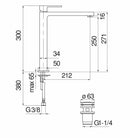Nobili Up miscelatore lavabo a bacinella cromo