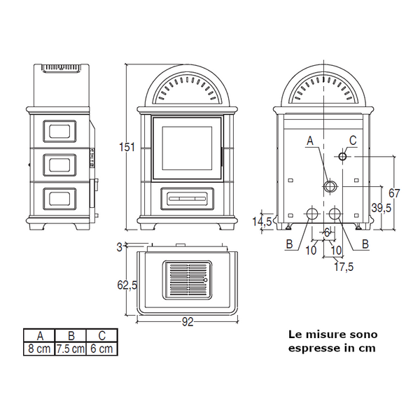 Piazzetta STUBOTTO C 5 stelle stubotto a pellet 14 kW