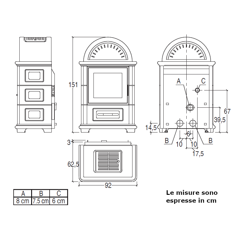 Piazzetta STUBOTTO C 5 stelle stubotto a pellet 14 kW