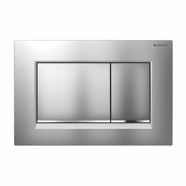 Geberit Sigma30 placca di comando cromosatinata