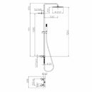 Bossini Tetis L10146 set colonna doccia monocomando