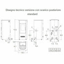 Piazzetta P120 stufa a pellet 8,5 kW