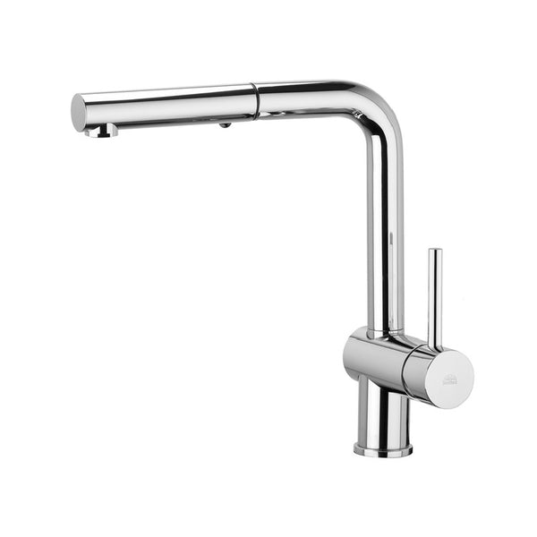 Miscelatore lavello Light LIG285CR-MET Paffoni con doccetta estraibile
