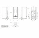 Piazzetta P220 M stufa a pellet 8,5 kW scarico posteriore