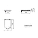 Ideal Standard J104900 copriwater originale bianco europeo per Ceramica Dolomite CLODIA