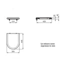 Ideal Standard J104900 copriwater originale bianco europeo per Ceramica Dolomite CLODIA