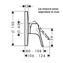 Miscelatore doccia ad incasso Focus per iBox universal Hansgrohe senza deviatore