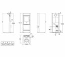 Piazzetta E228 A stufa ibrida 8 KW scarico superiore