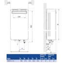 Scaldabagno Therm T5600 O 15 V23 Bosch-Junkers a metano da esterno 15 l/min
