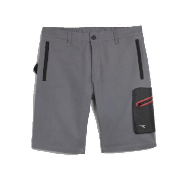 DIADORA bermuda Stretch grigio pioggia